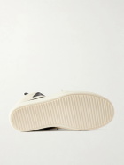 Rick Owens - Geobasket Panelled Leather and Rubber Sneakers - Black