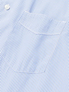 Officine Generale - Benoit Striped Cotton-Poplin Shirt - Blue