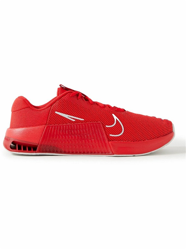 Photo: Nike Training - Metcon 9 Rubber-Trimmed Mesh Running Sneakers - Red