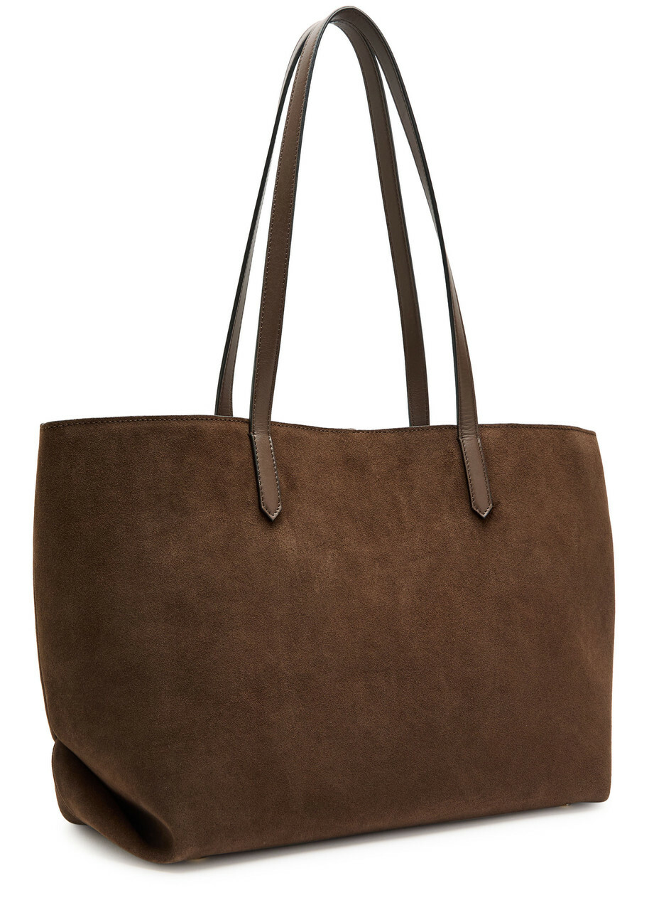 Demellier The Tokyo Suede Tote - Dark Brown - One Size