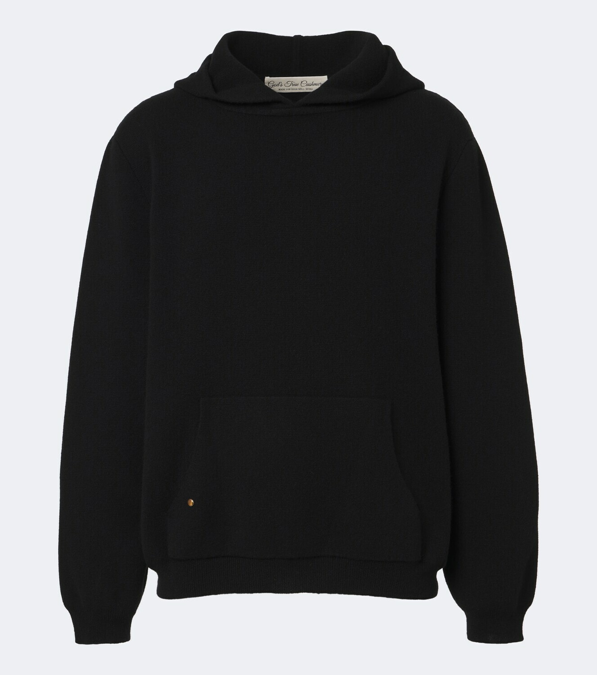God's True Cashmere Cashmere hoodie with tiger's eye