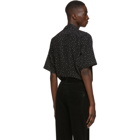 Saint Laurent Black V-Neck Short Sleeve Shirt