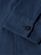 Portuguese Flannel - Labura Brushed-Cotton Overshirt - Blue