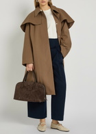 Studio Nicholson Peached Wide-leg Cotton-twill Trousers Navy