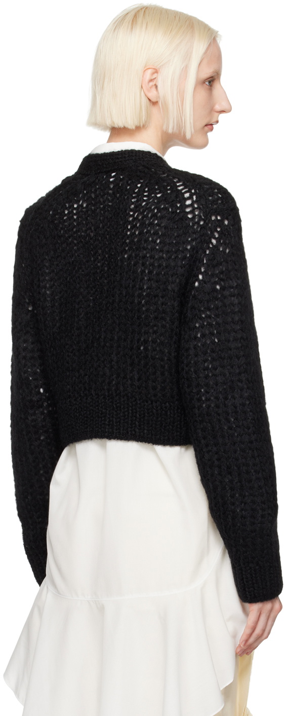 Comme des Garçons Homme Plus Black Mohair Cardigan