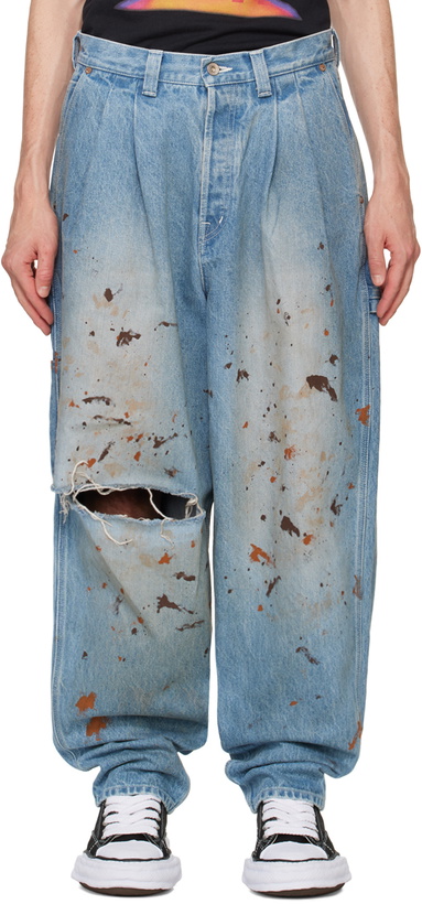 Photo: doublet Blue Painter Jeans