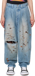 doublet Blue Painter Jeans