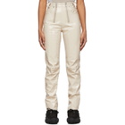 GmbH Beige Vinyl Frey Trousers
