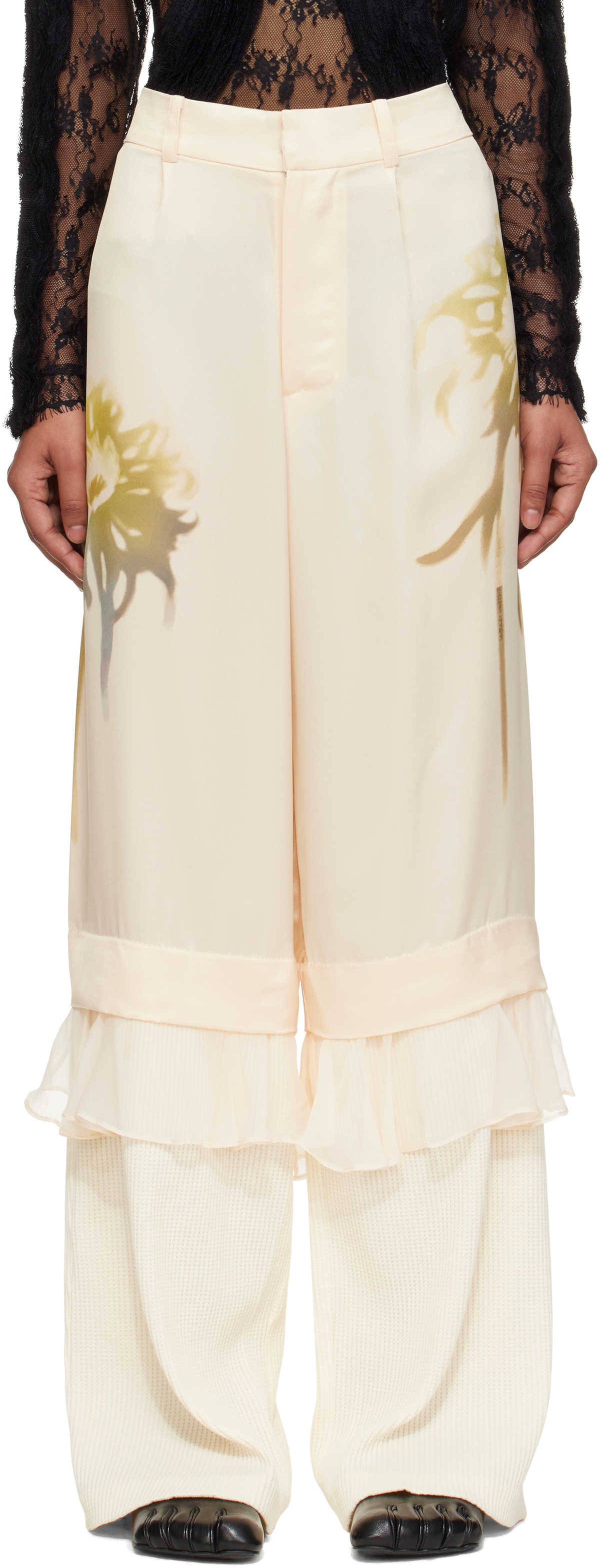 Collina Strada Beige Geranium Trousers
