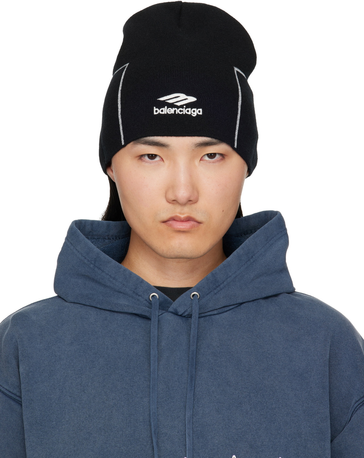 Balenciaga 3B Sports Icon ribbed-knit beanie Balenciaga