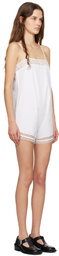 Bode White Tennis Lace Teddy Minidress