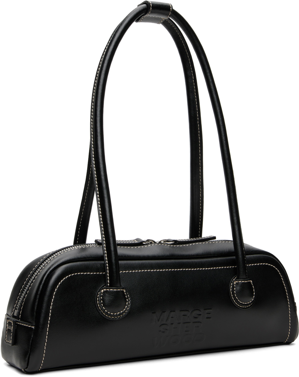MARGESHERWOOD Black Soft Boston EW Mini Bag