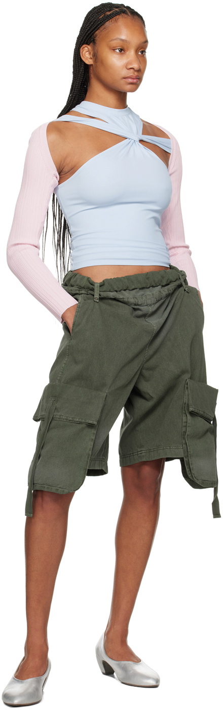 OPEN YY Blue Twisted T-Shirt OPEN YY