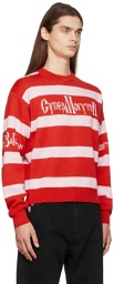 Rassvet Red & White Striped Mogutin Sweater