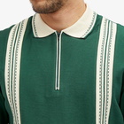 Palmes Men's Luca Zip Polo Shirt in Green