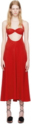 Beaufille Red Baes Midi Dress