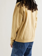 Isabel Marant - Miko Logo-Flocked Printed Cotton-Blend Jersey Sweatshirt - Yellow