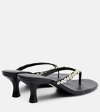 Staud Freja leather thong sandals