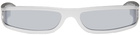 Rick Owens Silver Fog Sunglasses