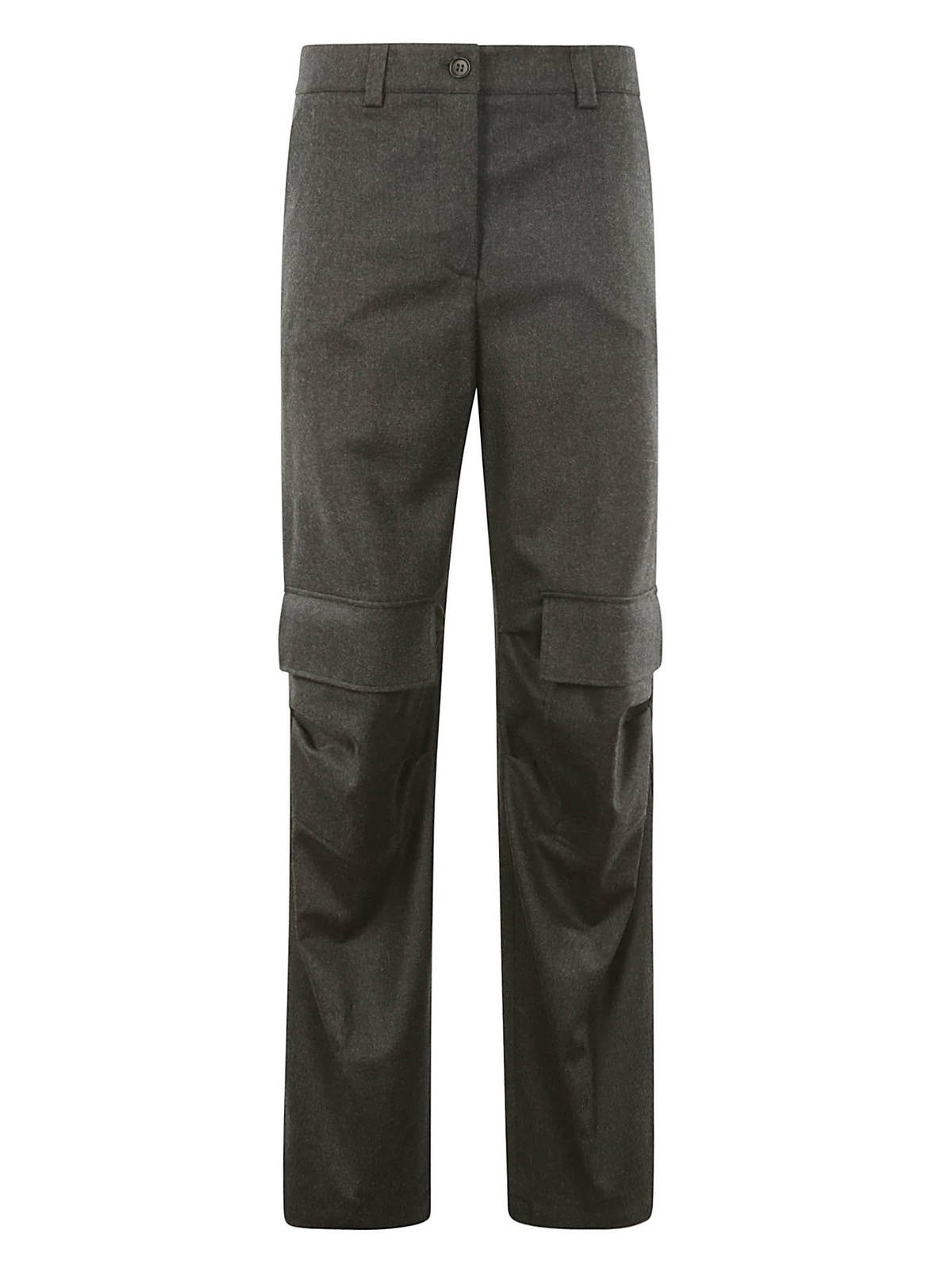 P.A.R.O.S.H. Beige Silk Casual Pants