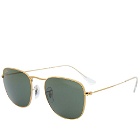 Ray Ban Frank Legend Sunglasses in Gold/Green