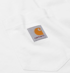 Carhartt WIP - Logo-Appliquéd Cotton-Jersey T-Shirt - White