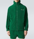 Versace Medusa cotton terry zip-up sweatshirt