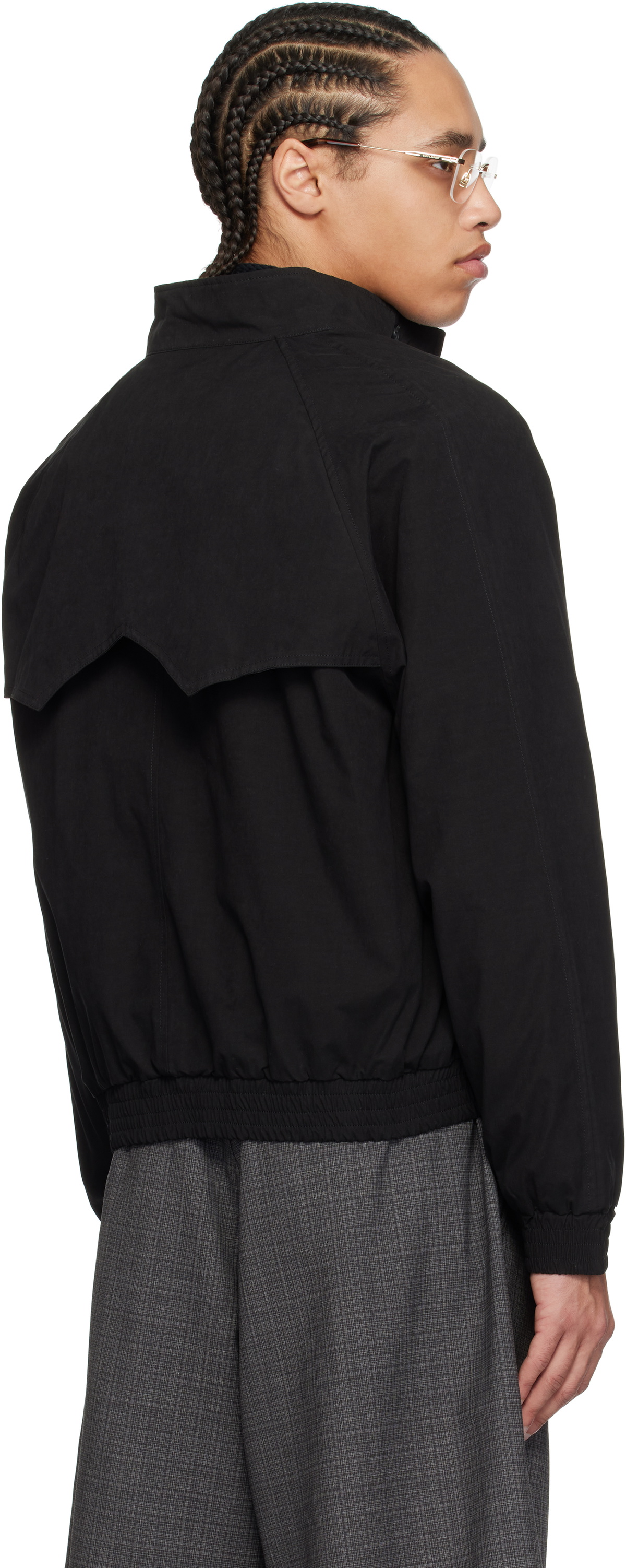Carter Young SSENSE Exclusive Black Western Harrington Jacket