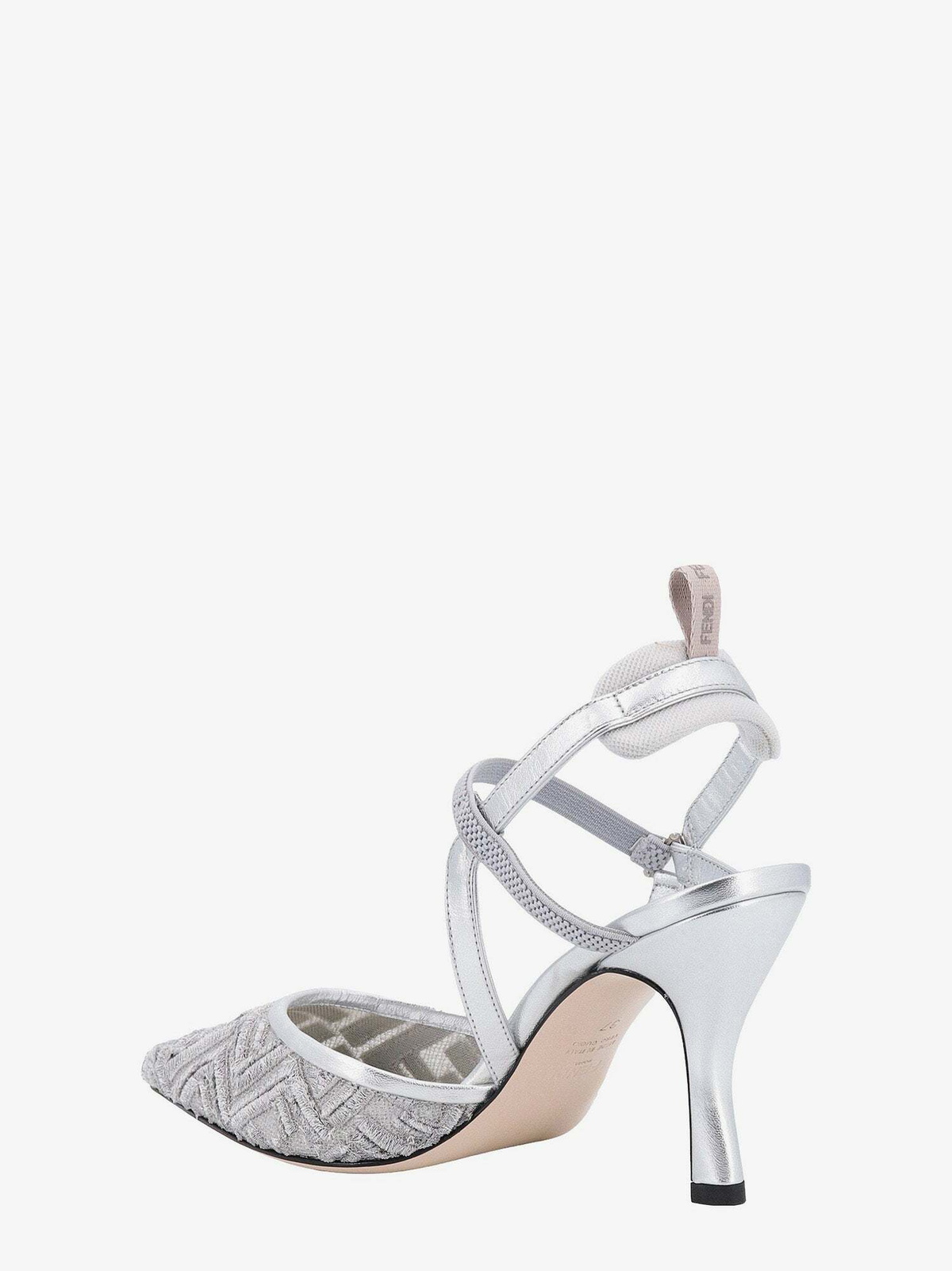 Fendi Women's Colibrì Lite FF Fabric Slingback Beige