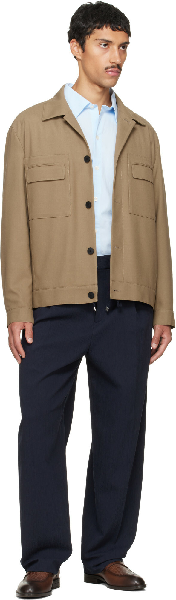 Hugo Beige Slim-Fit Jacket