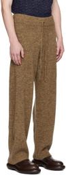 AMOMENTO Brown Mottled Trousers