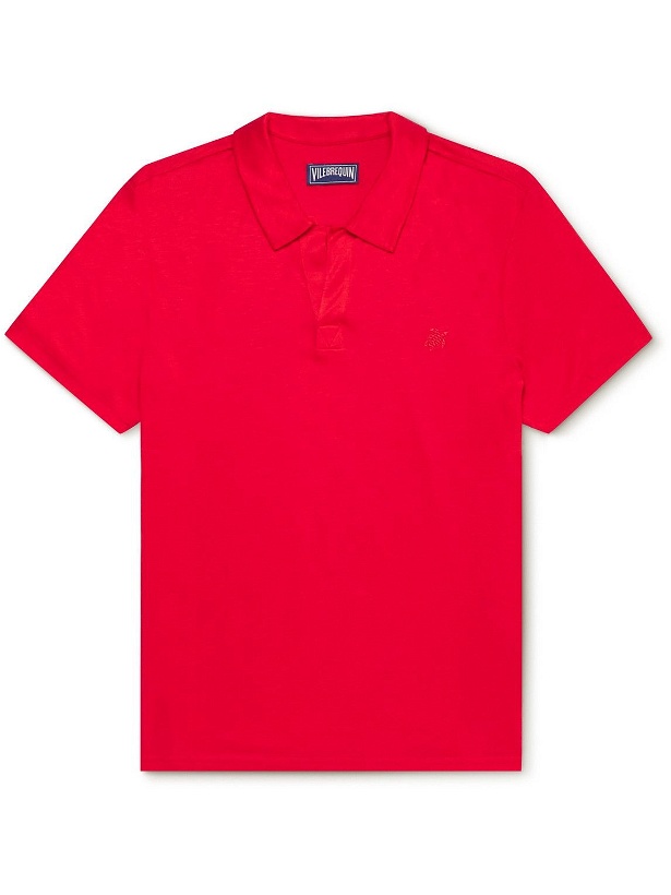 Photo: Vilebrequin - Pirinol TENCEL Polo Shirt - Red