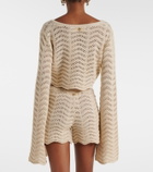 Bananhot Kim crochet cotton-blend shorts