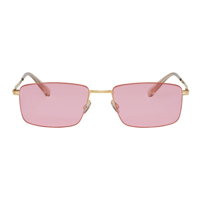 Photo: Mykita Gold and Pink Kaito Sunglasses