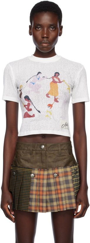 Photo: Andersson Bell White Hair Braid Circle Ringer T-shirt