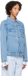 Dime Blue Rivets Denim Jacket