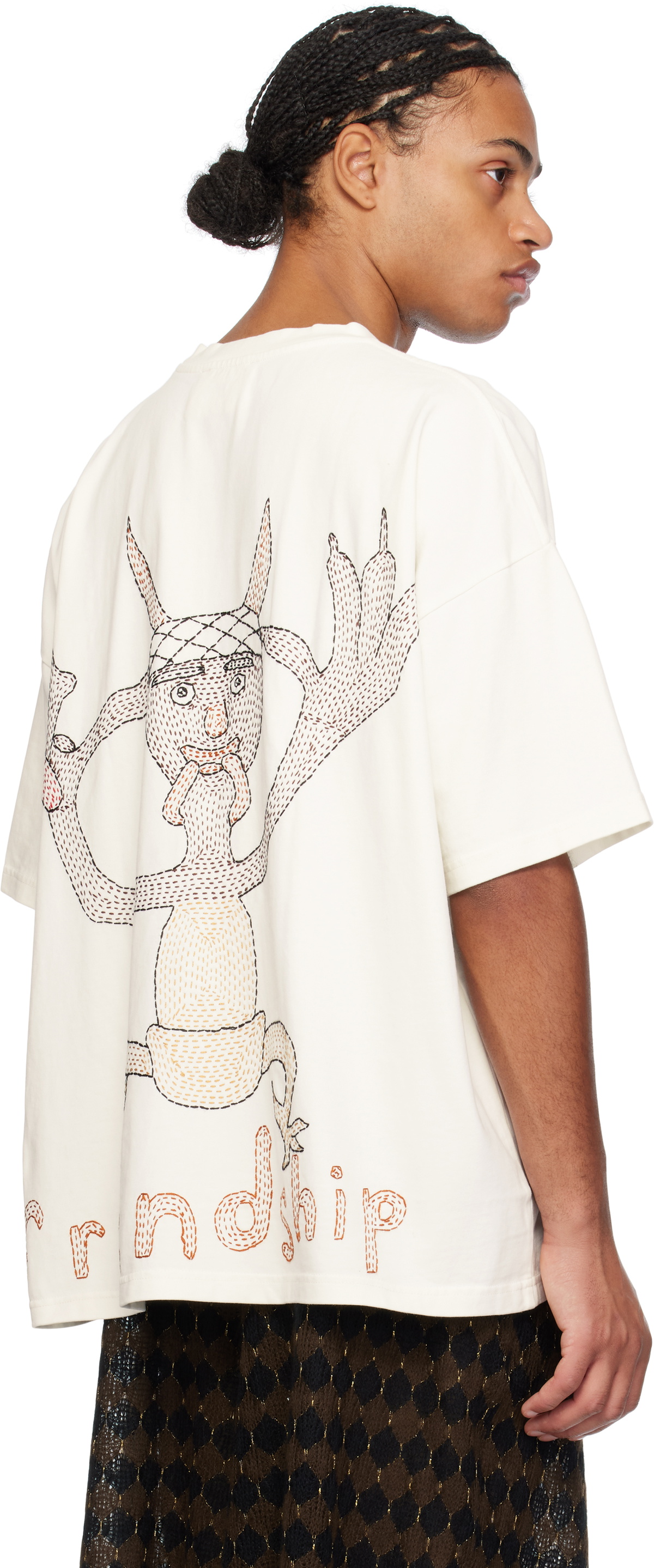 Glass Cypress SSENSE Exclusive Off-White 'Friendship' T-shirt