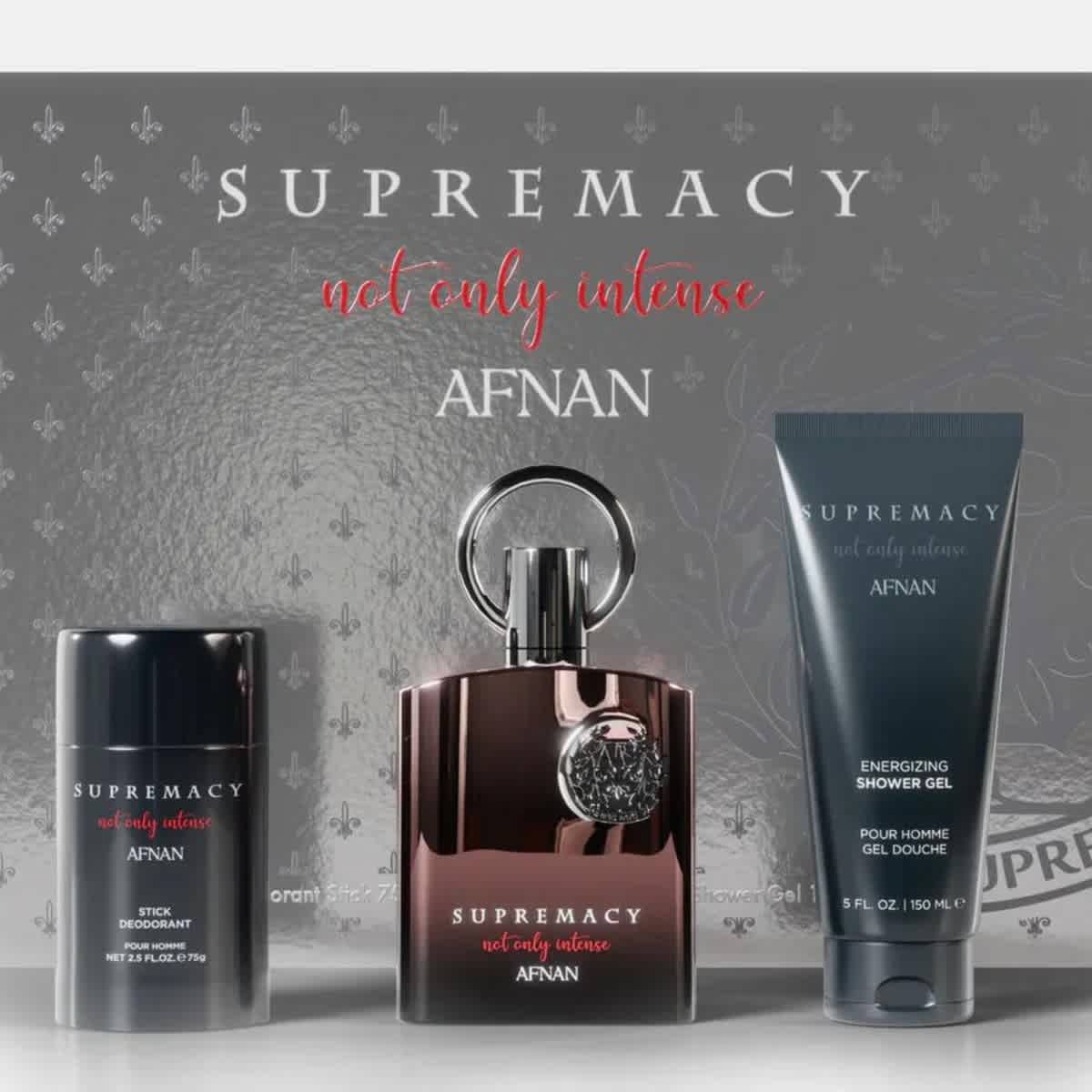Afnan Mens Supremacy Not Only Intense Gift Set Fragrances 6290171073246