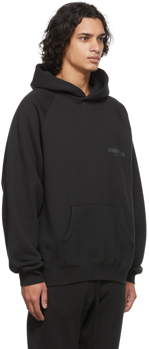 Essentials Black Pullover Hoodie