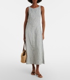 Polo Ralph Lauren Striped linen midi dress