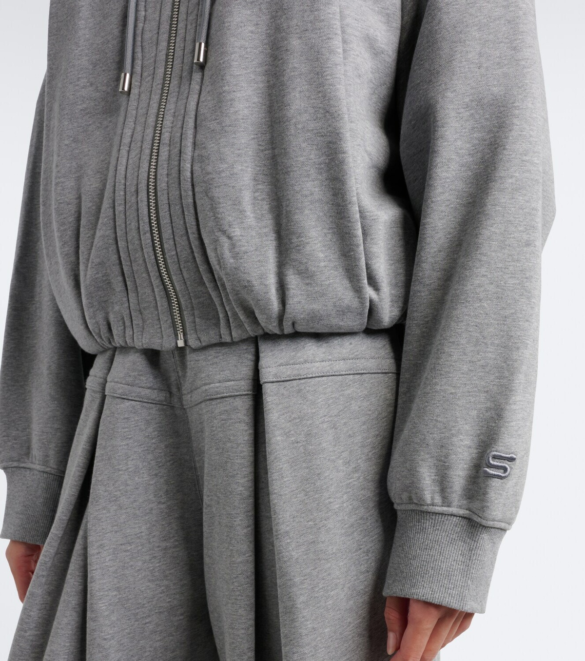 Sportmax Cotton-blend jersey hoodie