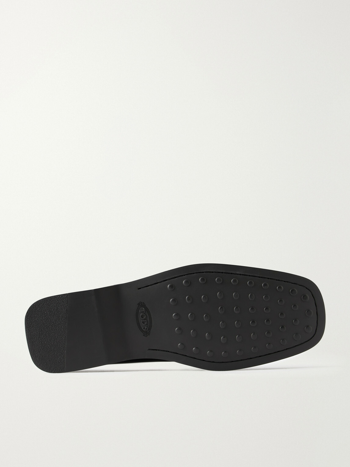 Tod's - Logo-Debossed Gathered Leather Loafers - Black