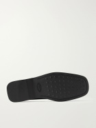 Tod's - Logo-Debossed Gathered Leather Loafers - Black