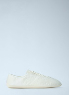 The Row Clement Crinkled-Leather Sneakers