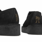 Clarks Originals Women's Trek Wedge T-Bar in Black Suede
