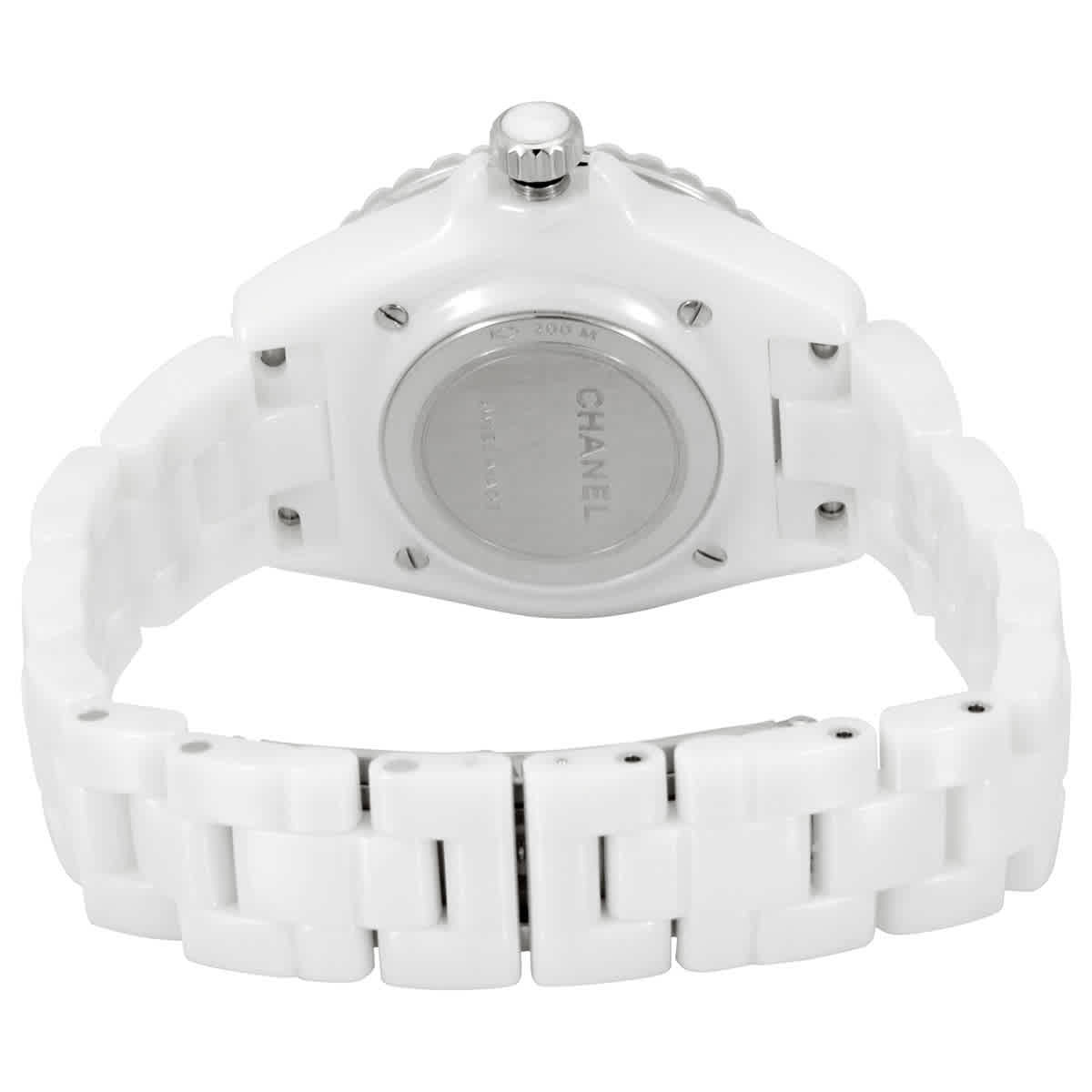 Chanel J12 Quartz Diamond White Dial Ladies Watch H5704