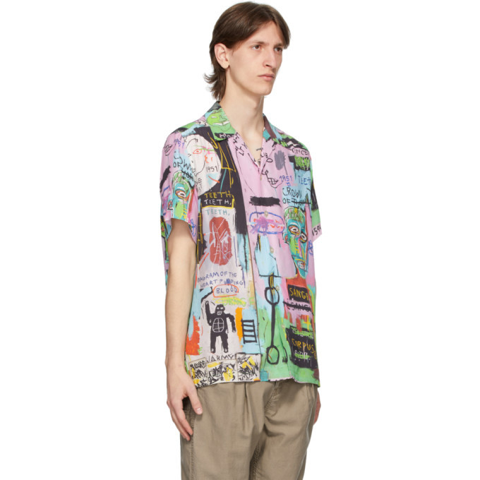 Wacko Maria Multicolor Jean-Michel Basquiat Edition Hawaiian Shirt