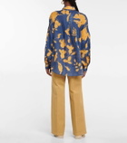 Lee Mathews Floral ramie shirt