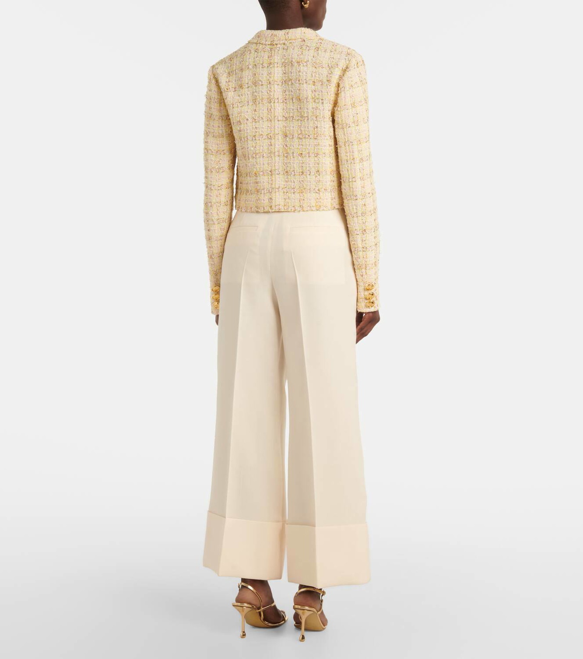 Giambattista Valli Checked cotton-blend jacket