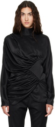 Kiko Kostadinov Black Jacana Blouse